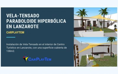 Vela-Tensado Paraboloide Hiperbólica en Lanzarote